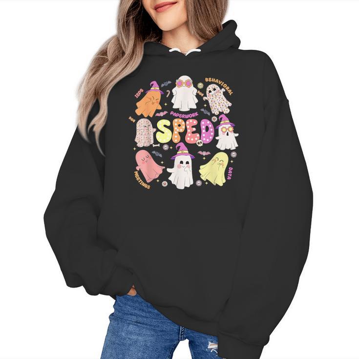 SPED Teacher Halloween Spooky Special Education Team Men Women Kids Women's Hoodie
