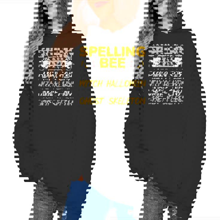 Spelling Bee Costume For a Halloween Teacher Pun Women Women&#x27;s Hoodie