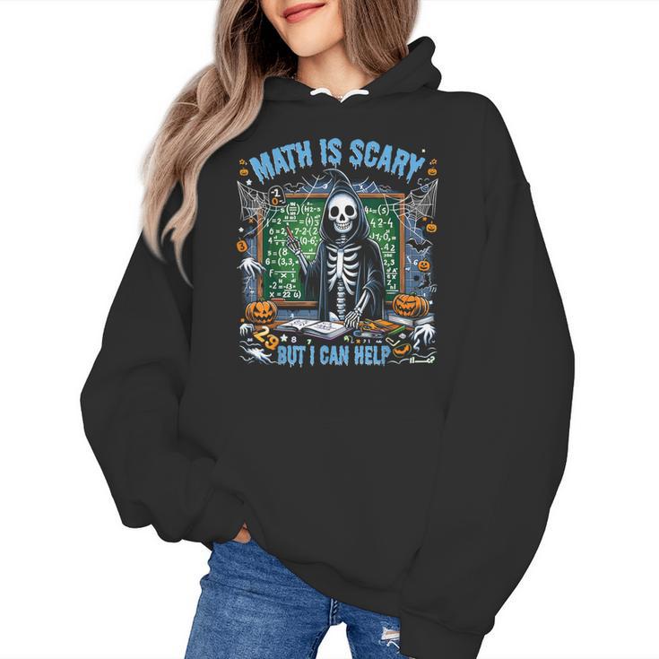 Spooky Halloween Math Teacher Women's Hoodie