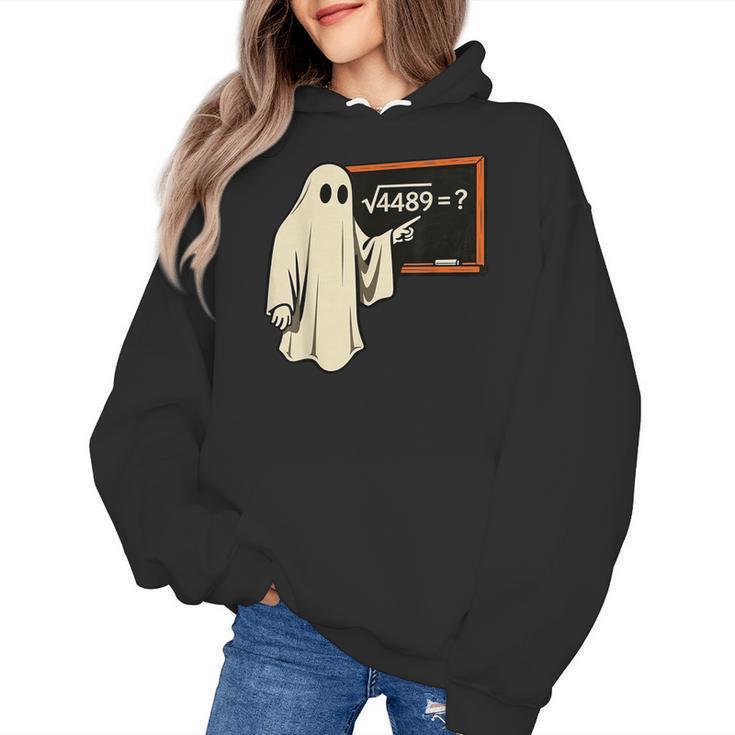 Square Root 67 Ghost Math Teacher 4489 Meme Halloween Women's Hoodie
