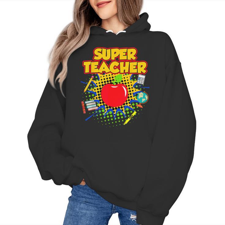Superhero Teacher Appreciation Teaching Tee Women's Hoodie