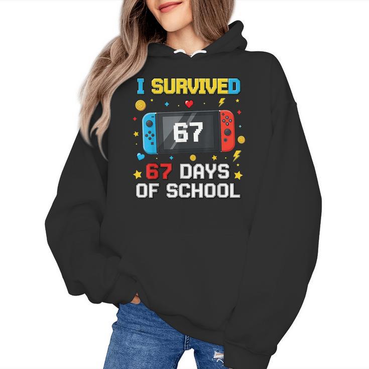 I Survived 67 Days Of School 67 Teacher Squad Matching Women's Hoodie