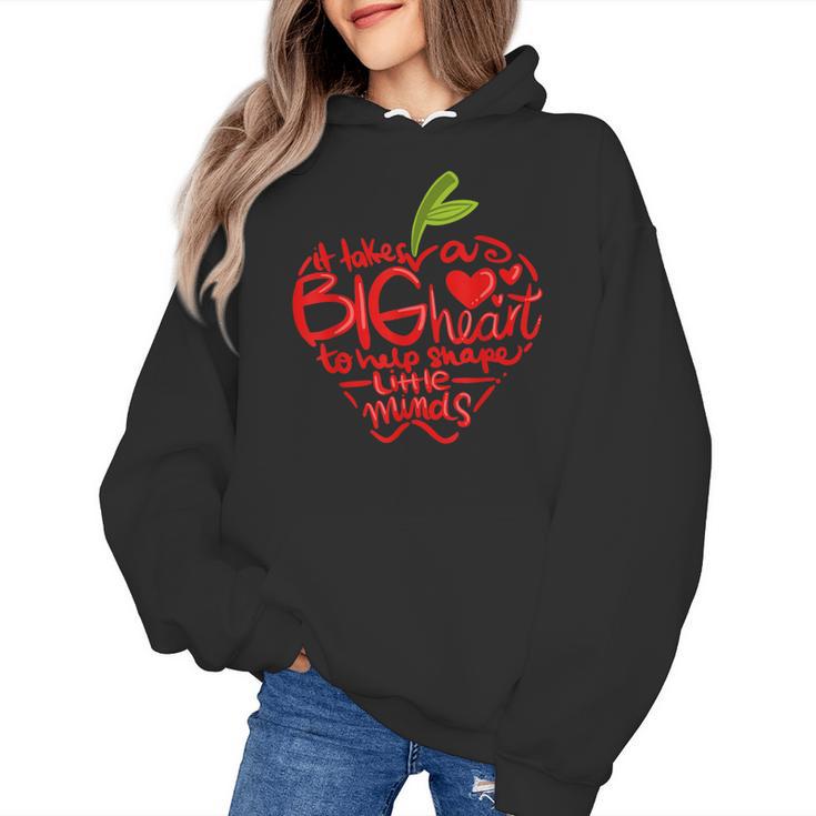 Teacher Day T Shirt Appreciation Day Apple Teach Learn Women's Hoodie