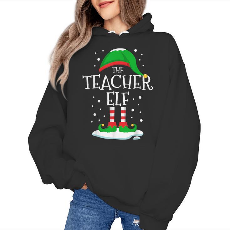 The Teacher Elf Christmas Family Matching Xmas Group For Men Women Women's Hoodie