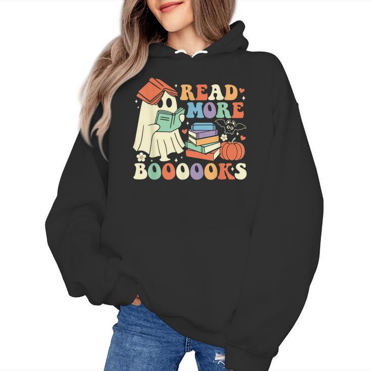 Teacher Halloween Cute Booooks Ghost Read More Books Women's Hoodie