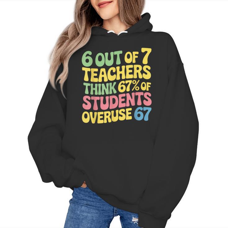 Teacher Overuse 67 Teacher Women's Hoodie