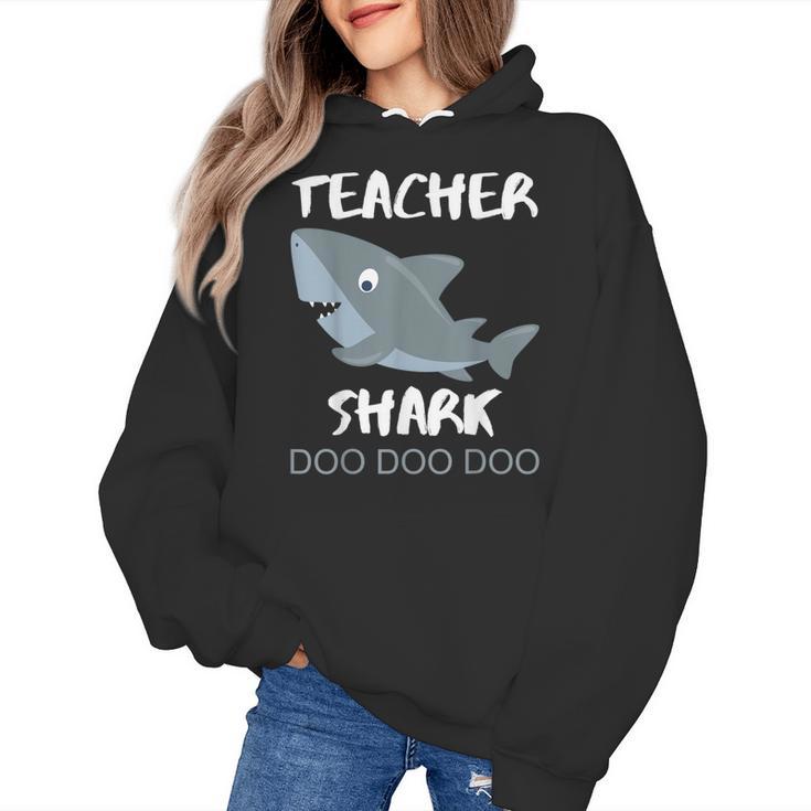 Teacher Shark Shirt Christmas Idea For Him Her Women's Hoodie
