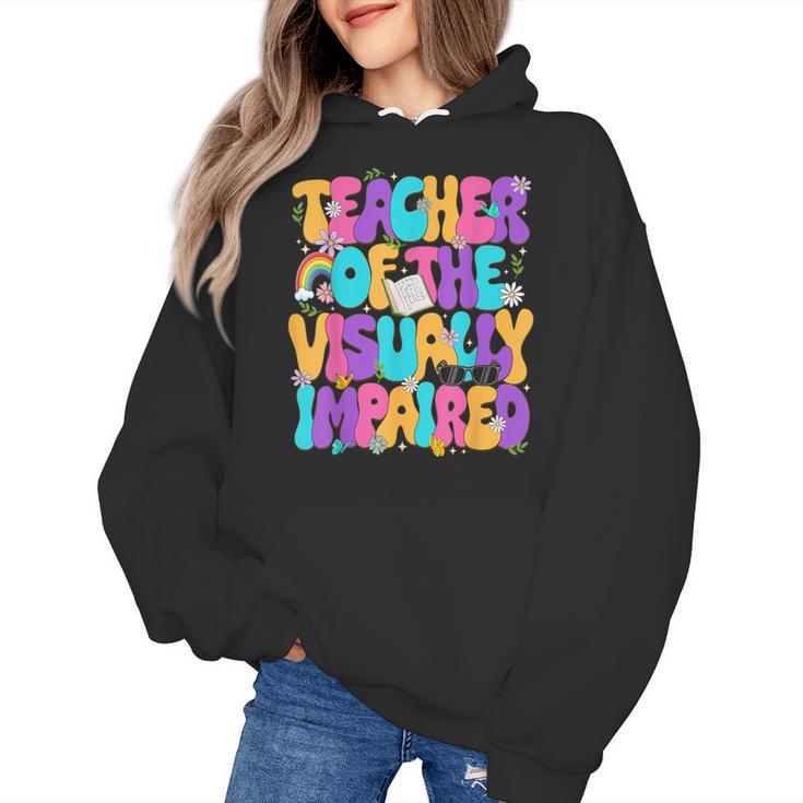 Teacher Of The Visually Impaired Blindness Awareness Women's Hoodie