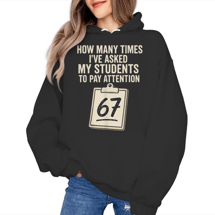 Teachers 67 Meme Women's Hoodie