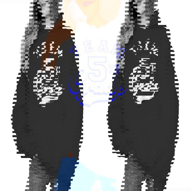 Team 5th Grade Fifth For Teacher Or Students Women&#x27;s Hoodie