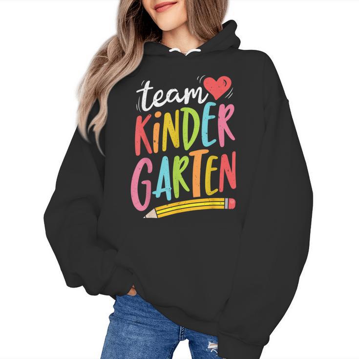 Team Kindergarten Teacher Student Back To School Women's Hoodie