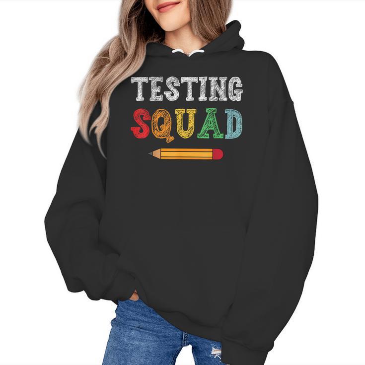 Testing Squad Costume Test Day Teacher Student School Women's Hoodie