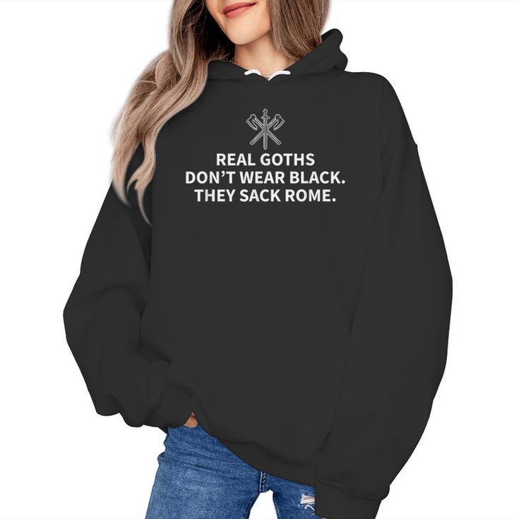 History Teacher Real Goths Sack Rome Women's Hoodie