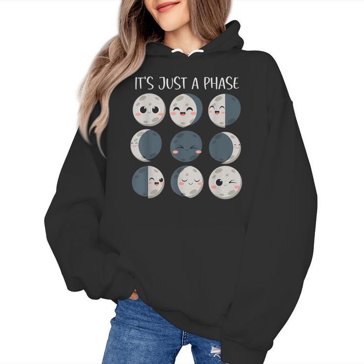 Women Science Teacher Moon Phases Scientist Back To School Women's Hoodie