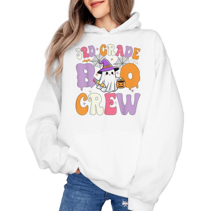 3rd Grade Boo Crew Spooky Third Grade Halloween Teacher Women's Hoodie