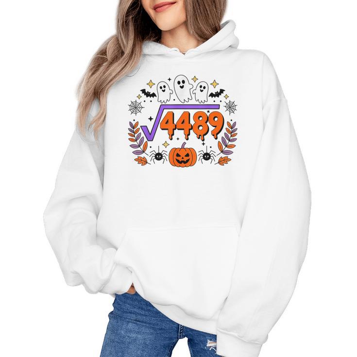 67 Meme Square Root 4489 Teen Six Seven Slang Math Teacher Women's Hoodie
