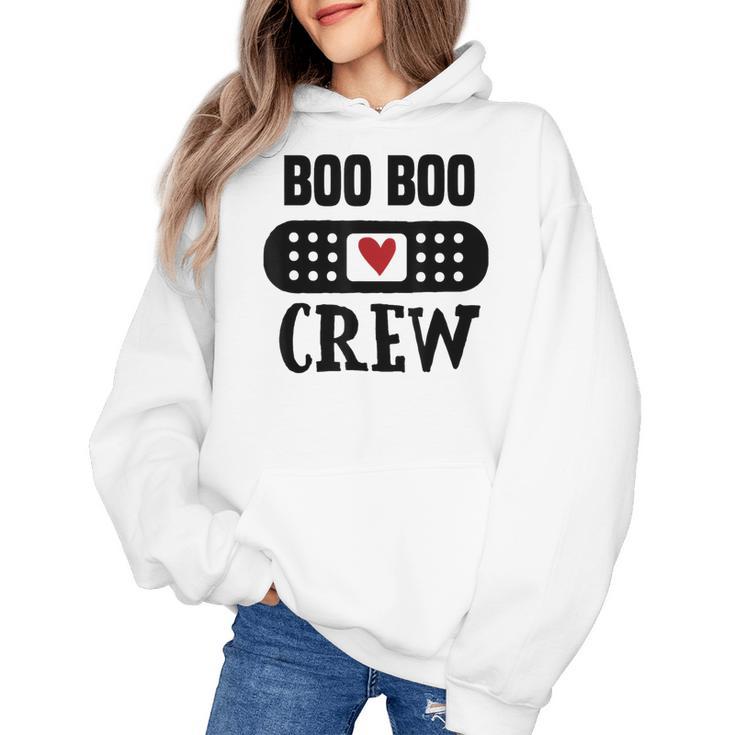 Boo Boo Crew First Aid School Nurse Day Care Teacher Women's Hoodie