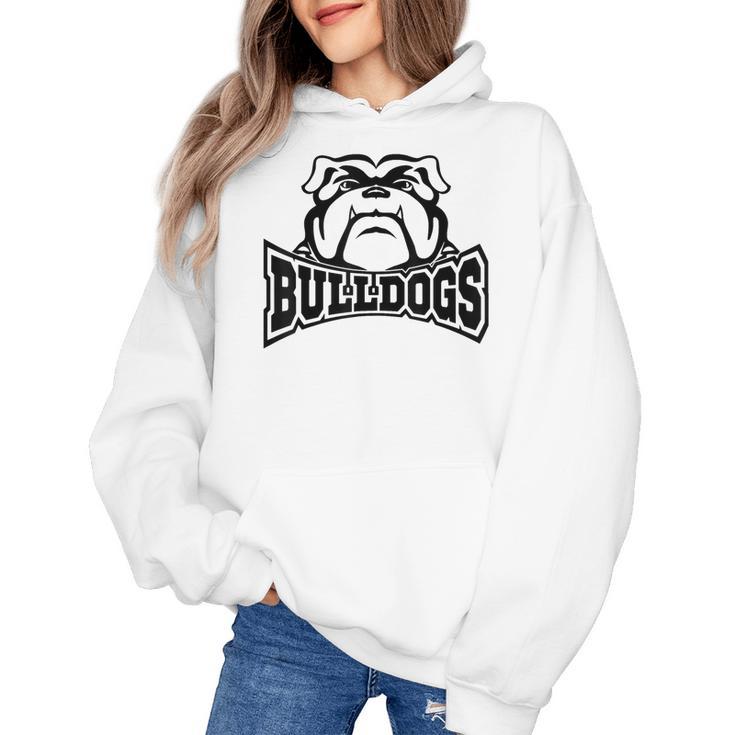 Bulldogs Teacher Student School Sports Fan Team Spirit Women's Hoodie