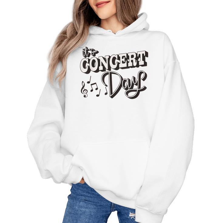 The Concert Day Elementary Music Teacher First Day Of School Women's Hoodie