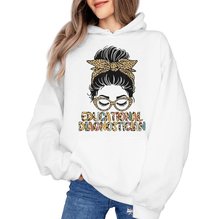 Cute Educational Diagnostician Teacher Appreciation Week Men Women Women's Hoodie