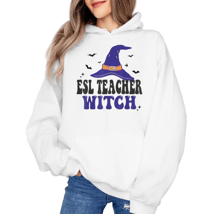 ESL Teacher Witch Halloween Matching Group Costume Women's Hoodie