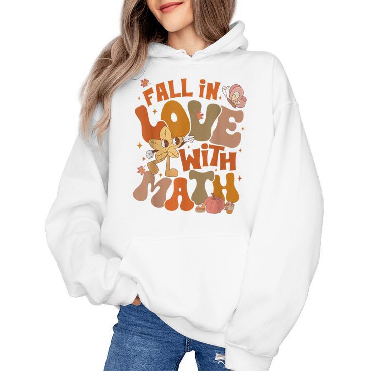 Fall In Love With Science Math Teacher Fall Thanksgiving Women's Hoodie