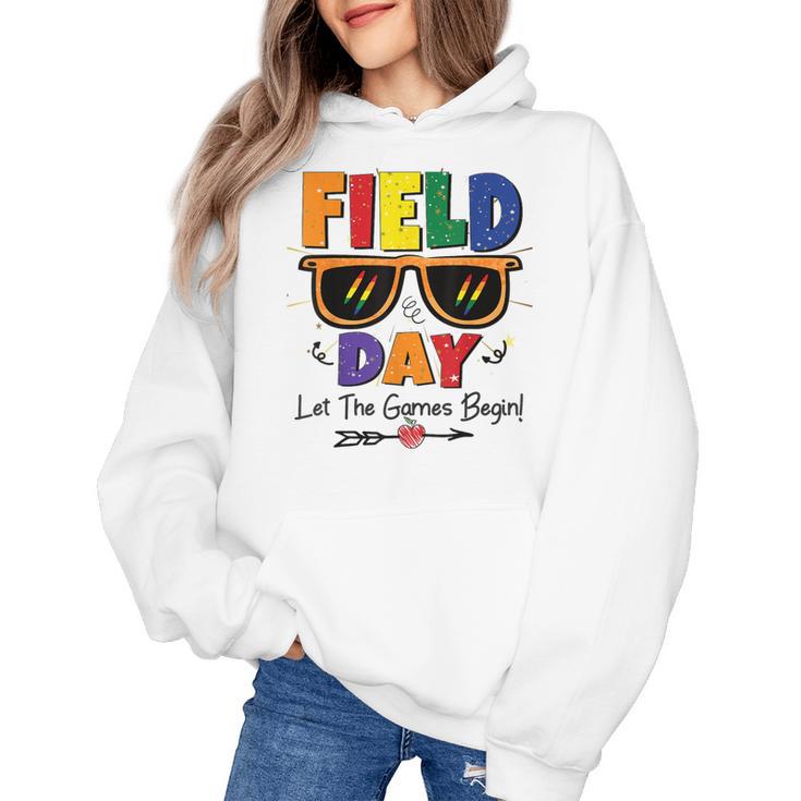 Field Day 2025 Let The Games Begin Kids Boys Girls Teachers Women's Hoodie