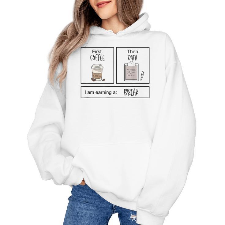 First Coffee Then IEP Teacher SPED Teacher Coffee Lover Women's Hoodie