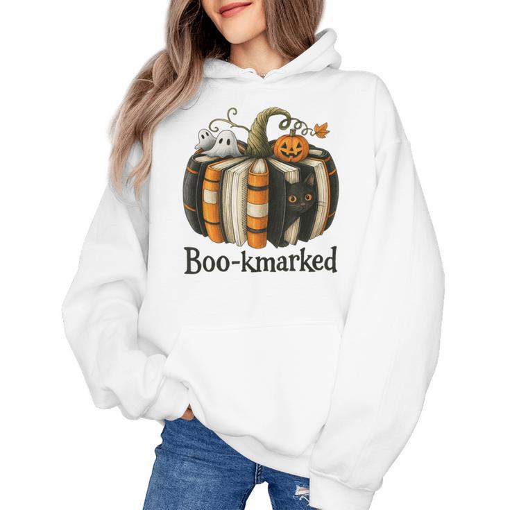 Fun Fall Book Lover Cute Teacher Student Halloween Women's Hoodie