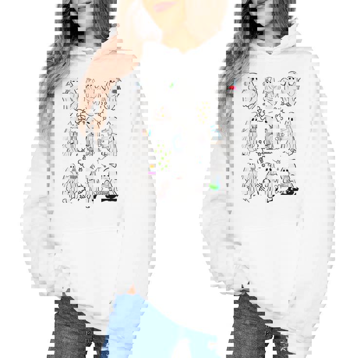 Ghost Science Teacher Chemistry Laboratory Halloween Costume Women&#x27;s Hoodie