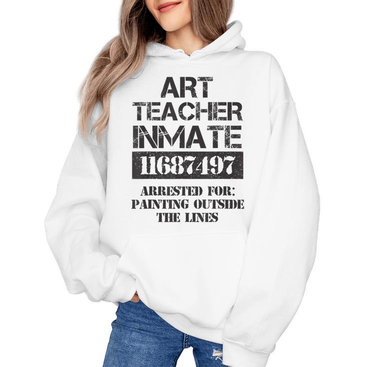 Halloween Art Teacher Prisoner Costume Women's Hoodie