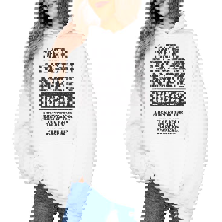 Halloween Math Teacher Prisoner Costume Women&#x27;s Hoodie