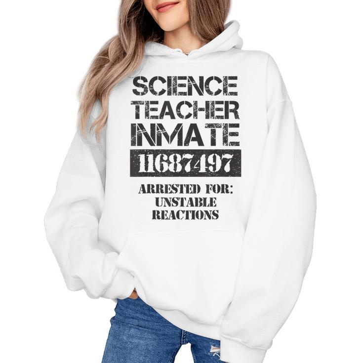 Halloween Science Teacher Prisoner Costume Women's Hoodie