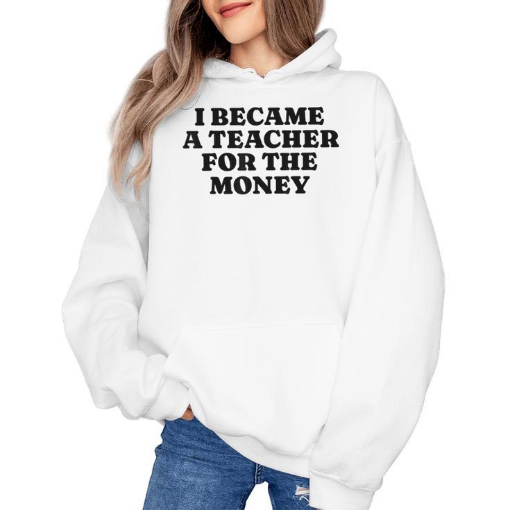 Lie Teacher Saying Humor School Class Women's Women's Hoodie