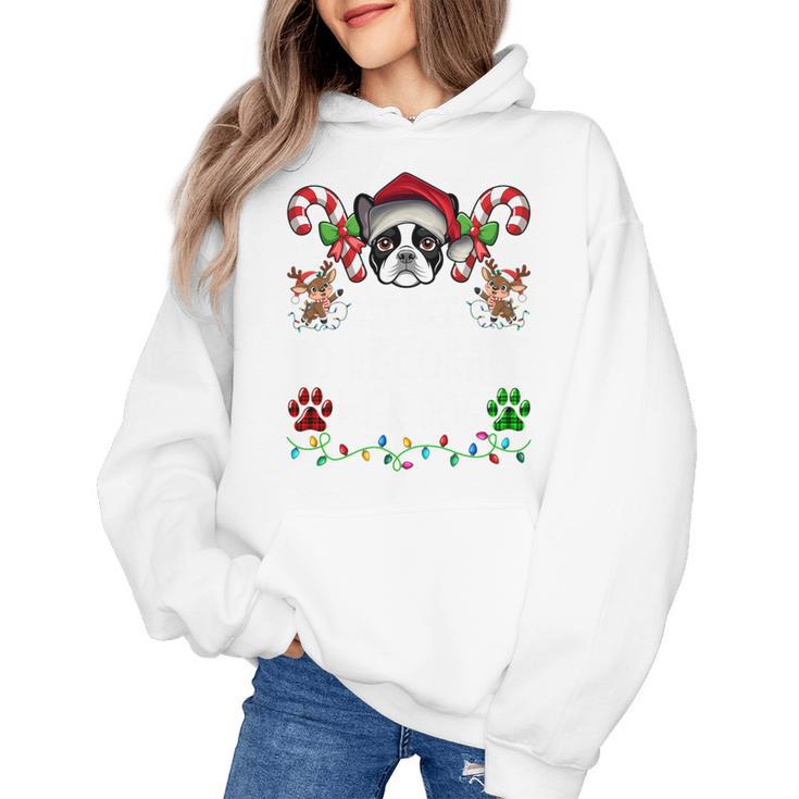 Most Likely Decorate Her Boston Terrier Dog Ugly Christmas Women's Hoodie
