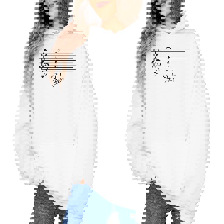 Music Notes Shirt Shh Quarter Fermata Teacher Women&#x27;s Hoodie