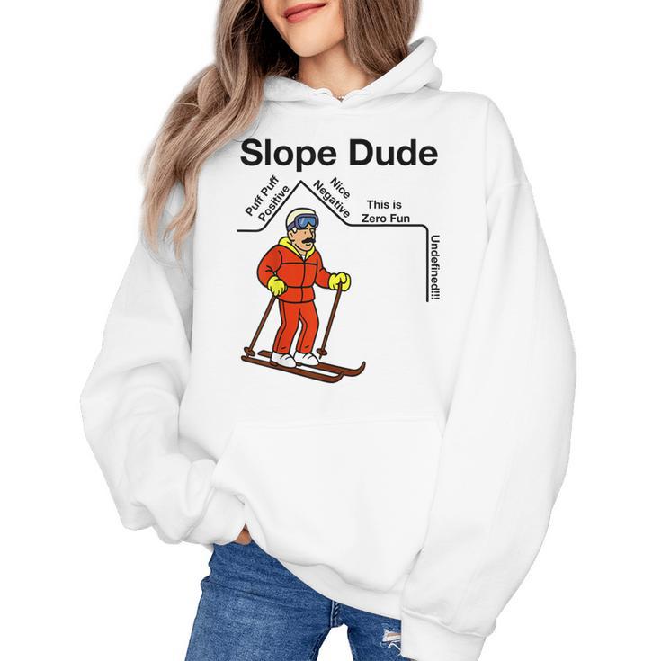 Nerdy Slope Dude Geometry Algebra Math Teacher Women's Hoodie