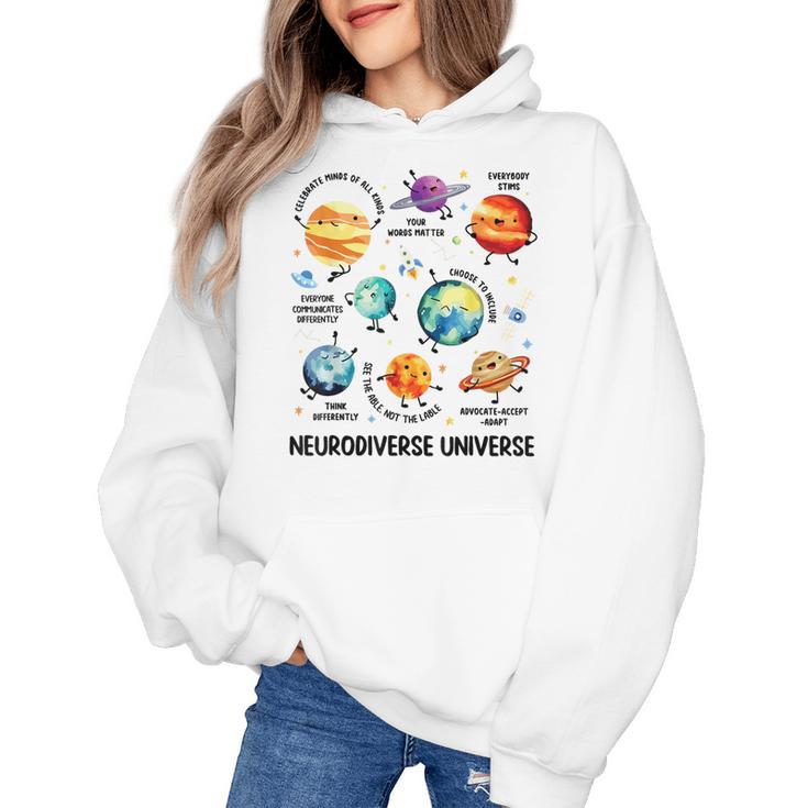 Neurodiverse Universe Space Planet Special Education Teacher Women's Hoodie, trending gift