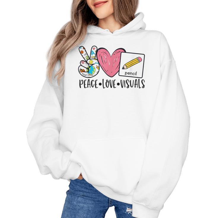 Peace Love Visuals Special Education Teacher Dream Team Women's Hoodie