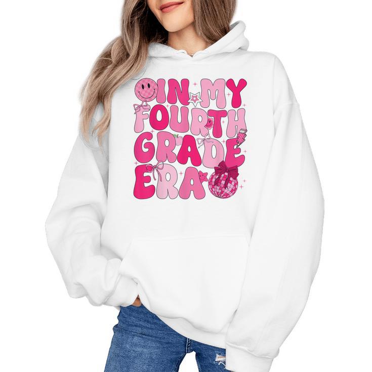 Pink Fourth Grade Era 4th Back To School Grade Teacher Women's Hoodie