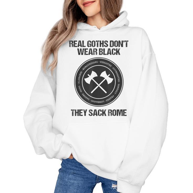Real Goths Sack Rome History Teacher Women's Hoodie