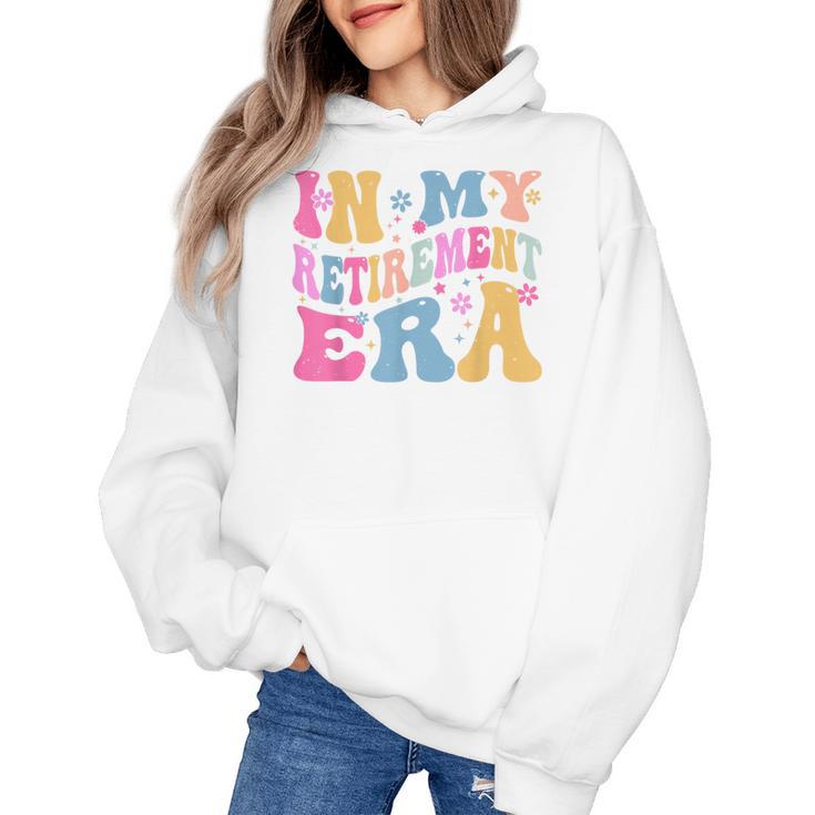 Retro Groovy Retirement Era Retired Teacher Women's Hoodie