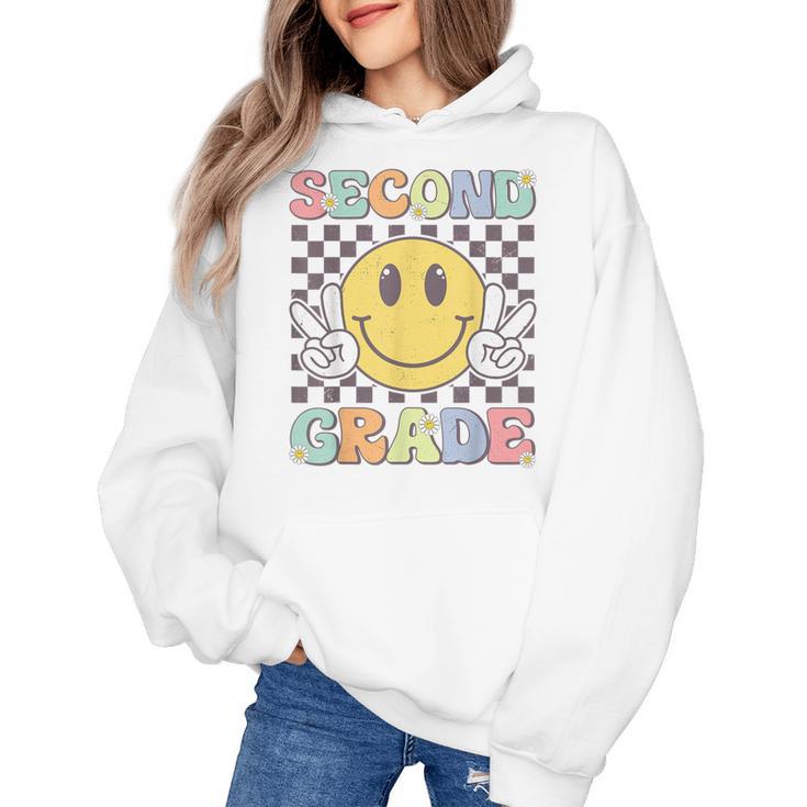 Second Grade Teachers Boys Girls Smile Face 2nd Grade Team Women's Hoodie