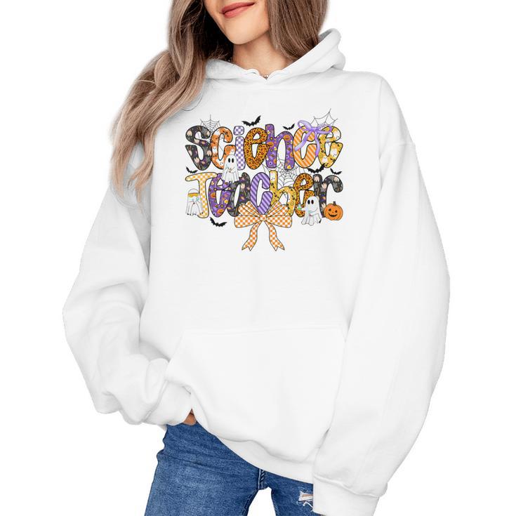 Women Spooky Science Teacher Halloween Science Stem Teacher Women's Hoodie