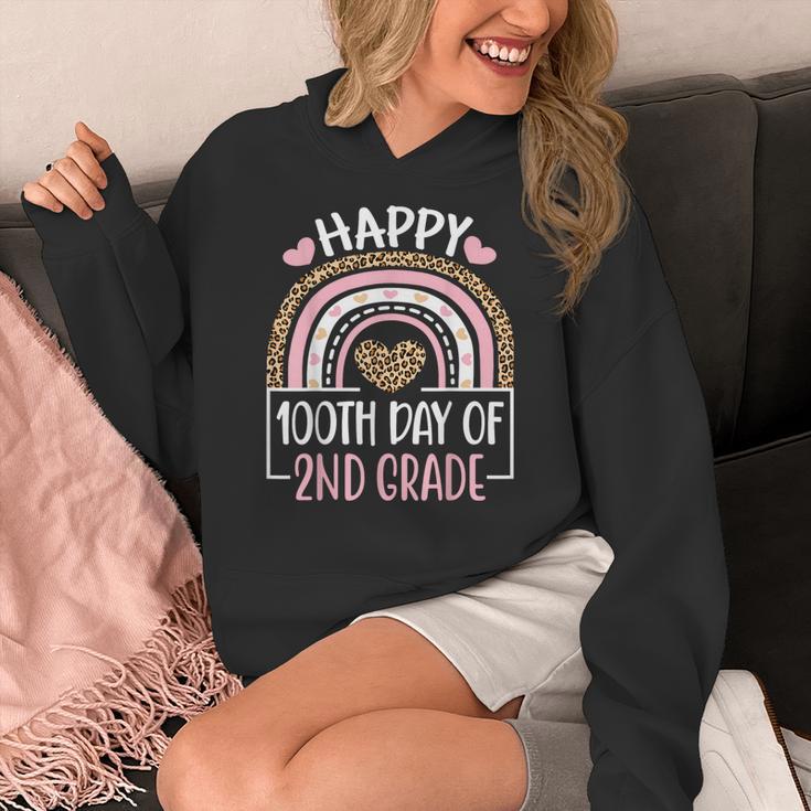 100th Day Of 2nd Grade 100 Days Of School Teacher Women's Hoodie, 2nd Grade Teacher Gifts, funny design