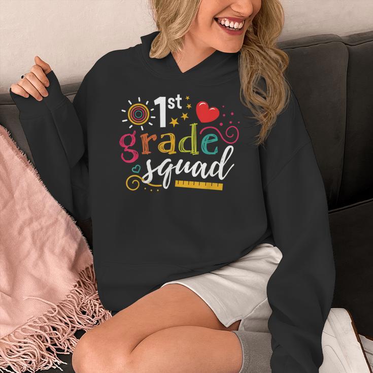 1st First Grade Squad Student Teacher Back To School Women's Hoodie, First Grade Teacher Gifts, funny design 1st First Grade Squad Student Teacher Back To School Women's Hoodie, First Grade Teacher Gifts, funny design