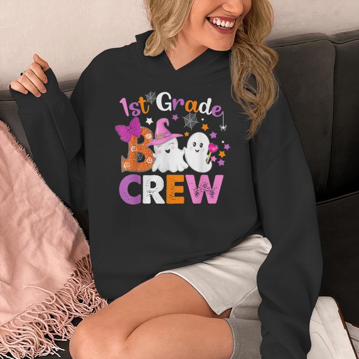 1st Grade Boo Crew First Grade Halloween Costume Teacher Kid Women's Hoodie, First Grade Teacher Gifts, funny design