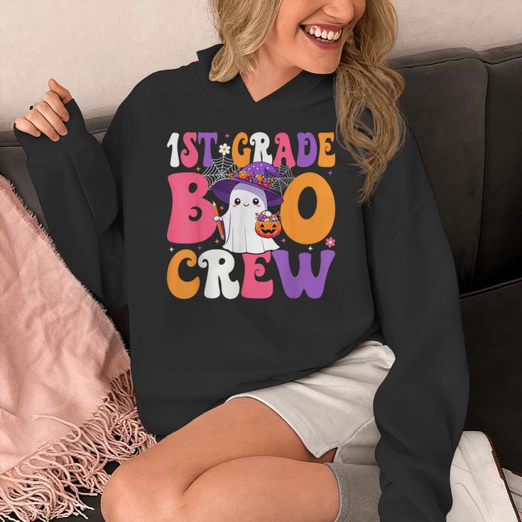 1st Grade Boo Crew Halloween First Grade Halloween Teacher Women's Hoodie, First Grade Teacher Gifts, funny design
