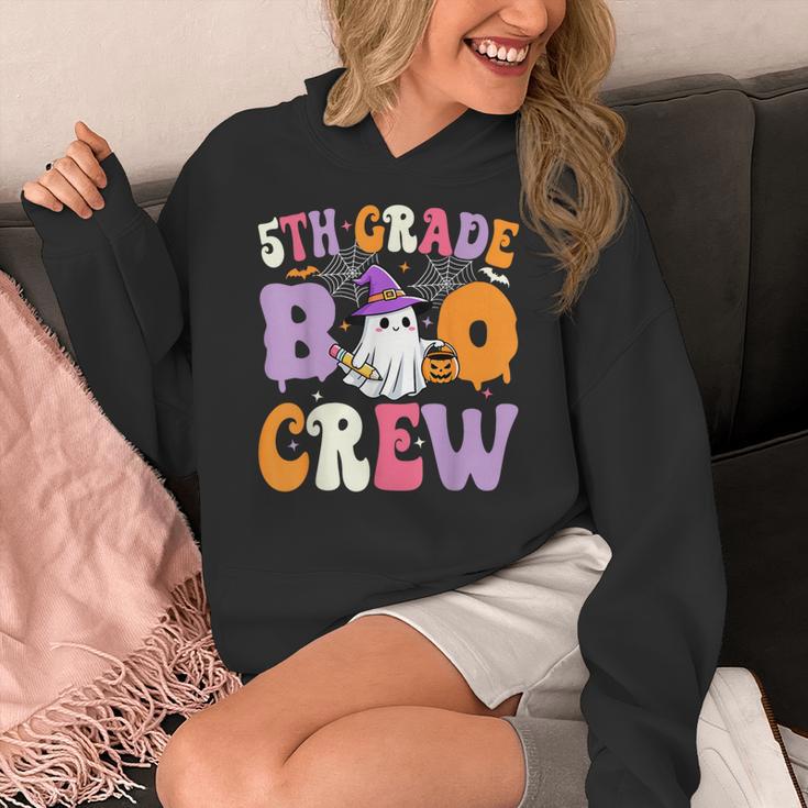 5th Grade Boo Crew Spooky Fifth Grade Halloween Teacher Women's Hoodie, funny design