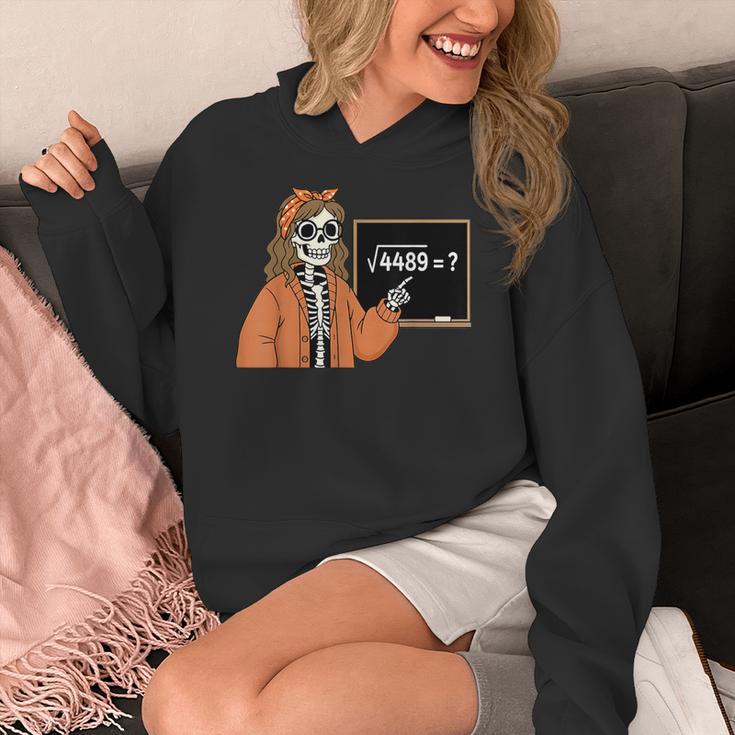 67 Math Teacher Skeleton Halloween Root 4489 Messy Bun Women Women's Hoodie, funny design 67 Math Teacher Skeleton Halloween Root 4489 Messy Bun Women Women's Hoodie, funny design